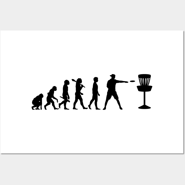 Disc Golf Evolution Wall Art by Striking Metal Disc Golf